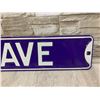 Image 2 : 36x6in Blue Kid's Cave Metal Sign