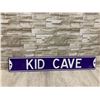 Image 7 : 36x6in Blue Kid's Cave Metal Sign