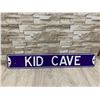 Image 8 : 36x6in Blue Kid's Cave Metal Sign