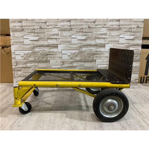Yellow Heavy Duty Steel Utility Cart