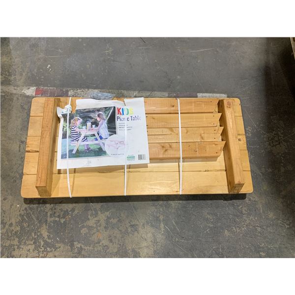 Kid's Wooden Picnic Table