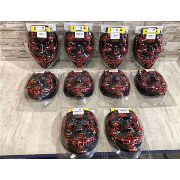 Lot of 10 Halloween Purge Masks
