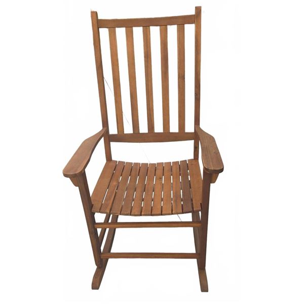 Mid-Century Modern Teak Rocking Chair