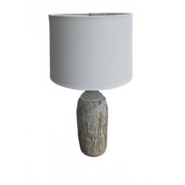 Textured Ceramic Table Lamp with Shade