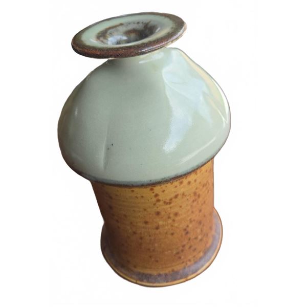 Signed Studio Art Pottery Bottle Vase