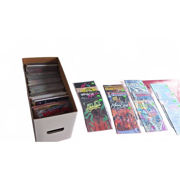 Short Comic Box With Assorted Comics