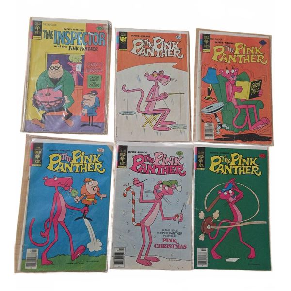 6 Pink Panther Comic Books