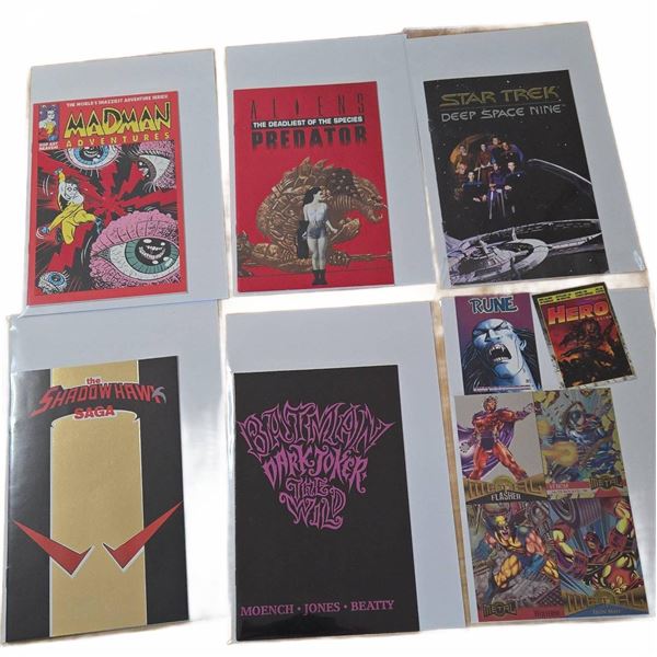 5 Mini Comics and 6 Trading Cards