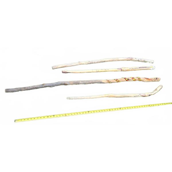 4 Seabird Island Wooden Walking Sticks