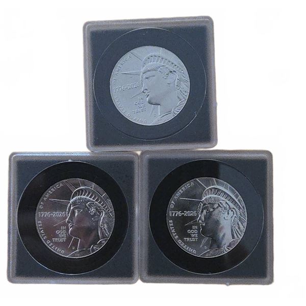 3 Liberty Coins 1776-2026