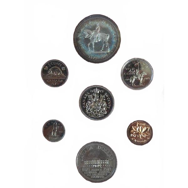 1973 Canada Prooflike Coin Set in Case