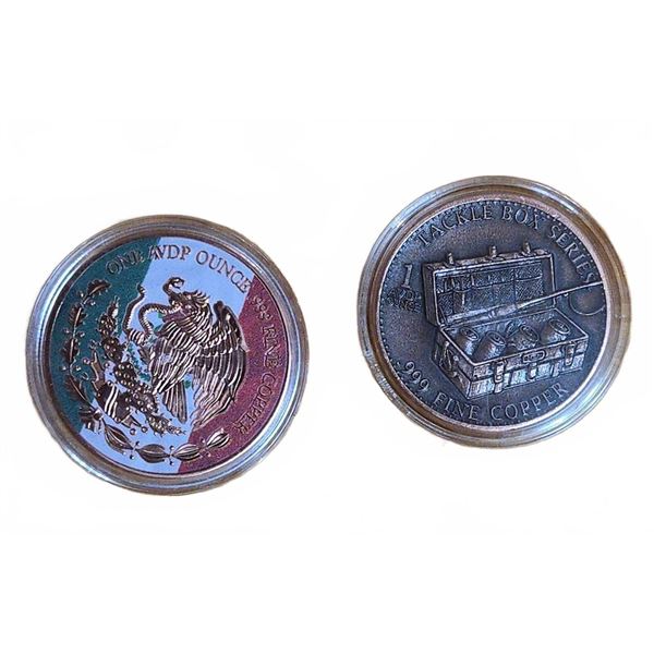 Two 1 Oz Fine Copper Rounds