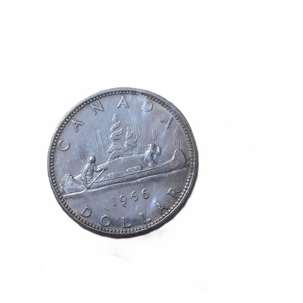 1956 Canada Silver Dollar Coin