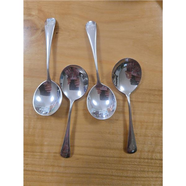 4 Elks Sterling Silver Spoons
