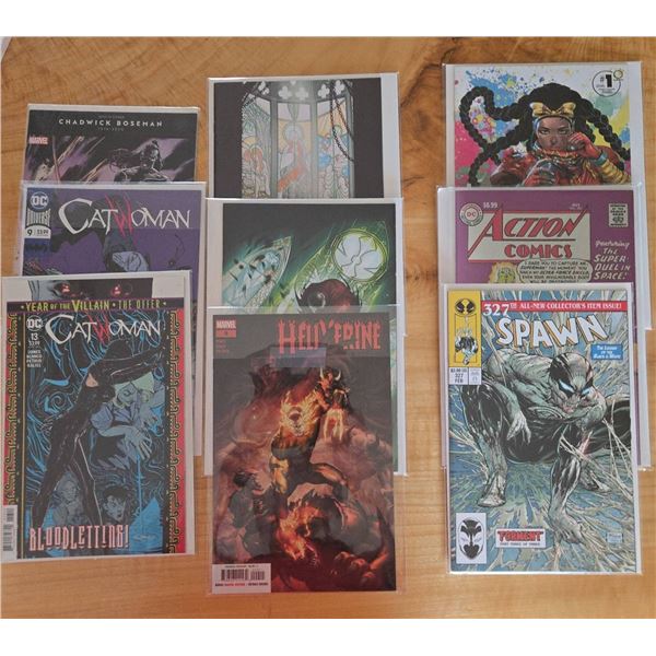 Comic Book Lot: Catwoman, Spawn, Action