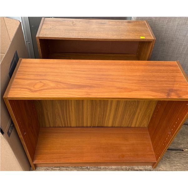 Laminated Particleboard Bookcases, 2 Shelves Each
