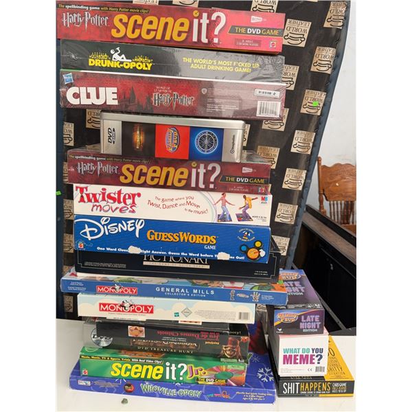 Board and Party Games including Monopoly and Scene It?