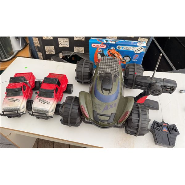 Untested RC Vehicles and Meccano 7-in-1 Multi Models Kit