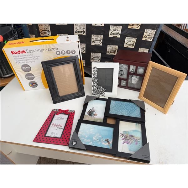 Kodak EasyShare EX1011 Digital Frame, Mixed Photo Frames, and Decorative Plate
