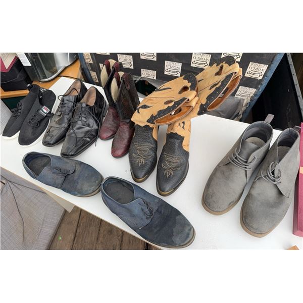 Men's Shoes Including Stacy Adams, Cowboy Boots, Sneakers, and Dress Shoes