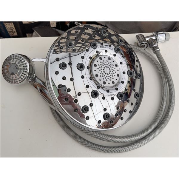 Oxygenics Vortex Chrome Shower Head With Hose