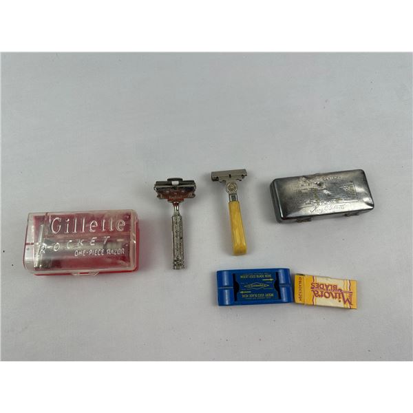 Lot of vintage safety razors