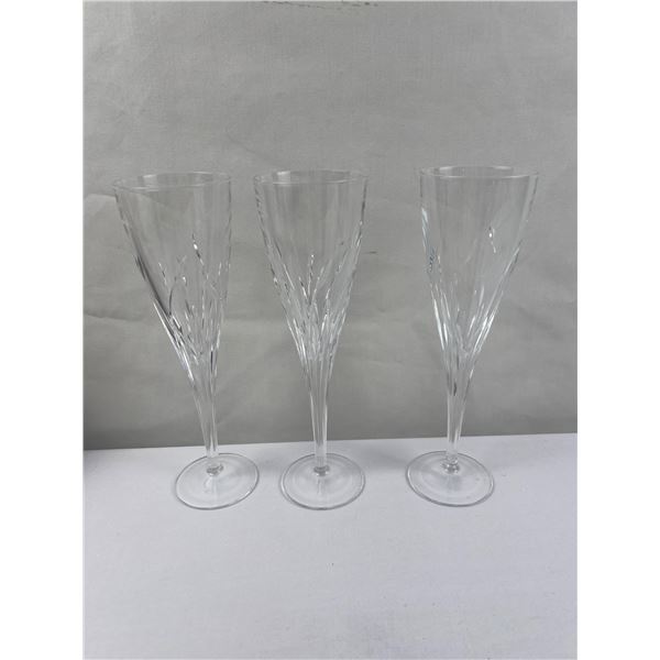 Cristal d'Arques champagne flutes