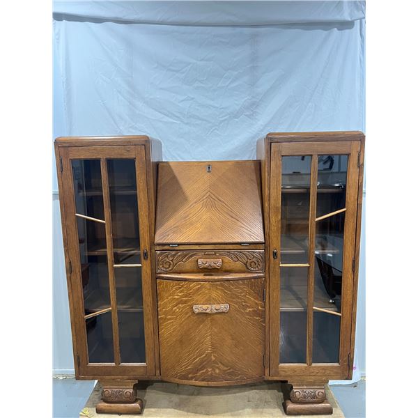 antique oak china cabinet