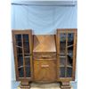 Image 1 : antique oak china cabinet