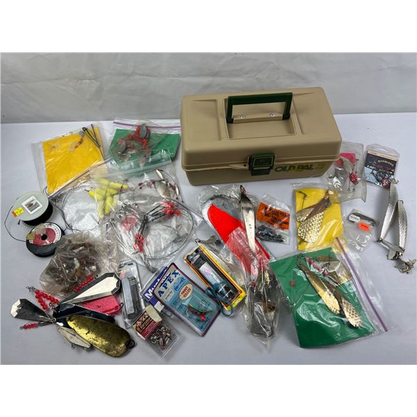 Lot of Fishing tacle & tackle box
