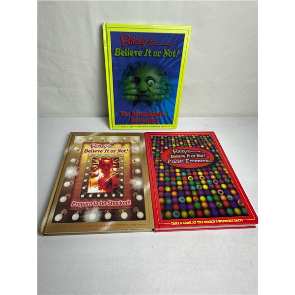 3 HARDCOVER RIPLEYS BELIEVE IT OR NOT BOOKS