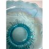 Image 2 : Antique Opalescent Blue Footed Bowl