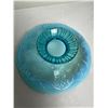 Image 3 : Antique Opalescent Blue Footed Bowl