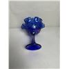 Image 3 : Vintage Fenton Persian Medallion Carnival Glass Ruffled Compote