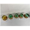 Image 3 : 5 Vintage Murano Crystal Hock Wine Glasses