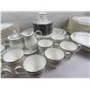 Image 2 : NORITAKE Rose Memento (Pattern 4728) fine porcelain dish set with serving pieces