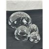 Image 4 : Set of 4 Vintage Royal Copenhagen Crystal Lotus Candle Holders/Bowls