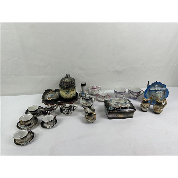 Assorted Vintage Moriage  Japanese Dragonware