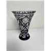 Image 1 : Amethyst Cut-to-Clear Crystal Vase