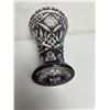 Image 3 : Amethyst Cut-to-Clear Crystal Vase