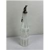 Image 1 : Vintage Bohemian White Overlay Glass Decanter with Metal stopper/pourer