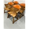 Image 2 : Vintage Romweber Viking Oak Barrel Back Chairs