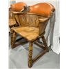 Image 3 : Vintage Romweber Viking Oak Barrel Back Chairs