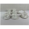 Image 1 : Vintage Anchor Hocking Fire-King Milk Glass Wares with Gold Rims