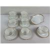Image 2 : Vintage Anchor Hocking Fire-King Milk Glass Wares with Gold Rims