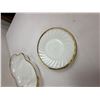 Image 6 : Vintage Anchor Hocking Fire-King Milk Glass Wares with Gold Rims