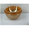 Image 4 : Vintage Fire-King Peach Luster Large Bowls