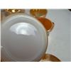 Image 6 : Vintage Fire-King Peach Lustre Coffee Mugs, Saucers & a Small Bowl