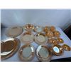 Image 4 : Vintage Fire-King Peach Lustre Tableware in the "Laurel Leaf" Pattern.