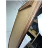 Image 6 : Hanging Wooden Corner Display Shelf with Leaded Glass Doors